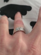 Obrączka srebro. 6.24 gram .Srebrny pierścionek