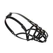 DINGO Skórzany kaganiec nitowany dla psa nr 5