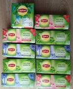 Zestaw 10 opakowań herbat zielonych Lipton 