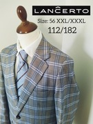 Marynarka Bezowa w krate tartan bosconita lancerto 56 xxl xxx