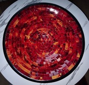 Piękna ozdobna misa mozaika patera