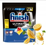 DUŻY ZESTAW KAPSUŁKI TABLETKI DO ZMYWARKI FINISH ULTIMATE LEMON 100 SZTUK