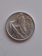 PRL-NAJRZADSZE MONETY OBIEGOWE-5 ZŁ 1960