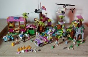 4 zestawy LEGO Friends UNIKATY Dżungla Baza ratownicza Wodospady Motocykl