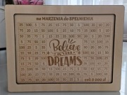 Skarbonka wykreślanka - na marzenia do spełnienia 5000 zł lub 10 000 zł 