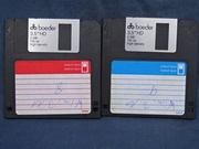 Dyskietki 3,5" HD 2 MB BOEDER 135 tpi UŻYWANE kolor czarny 2 szt.