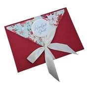 Świąteczna koperta pudełko folder na zdjęcia Boże Narodzenie 15 x 23 cm