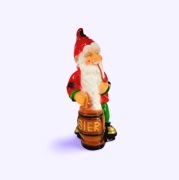 Figura Dekoracyjna - Krasnal z Fajką i Beczką