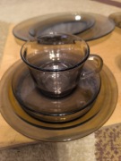 Komplet kawowy, filiżanki, spodeczki 