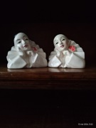 pierrot dwie figurki ceramiczne