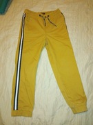 SPODNIE materiałowe RESERVED r 128 jogger lampas