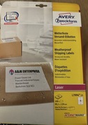 Etykiety WODOODPORNE samoprzylepne A4 25 arkuszy 99,1x139mm AVERY