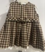 Śliczna w kratkę sukienka r. 86/92