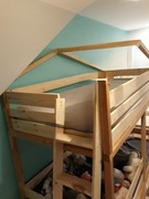 sprzedam łóżko piętrowe drewniane 200x100 cm