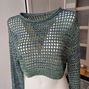 Ażurowa krótka  bluzka 