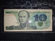 10 zł Bem z paczki bankowej, radar UNC