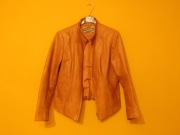kurtka damska skórzana jasny brąz r. 40
