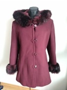Płaszcz damski rozm. L bordowy