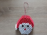 Bombka Święty Mikołaj Origami Modułowe 3D 