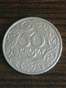 Moneta 50 groszy z roku 1923 DESTRUKT