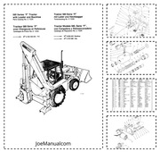 CASE 580F Backhoe Loader Parts Catalog Katalog części