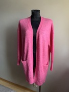 Selected Femme sweter damski 42 44 długi różowy wełna alpaka XL XXL