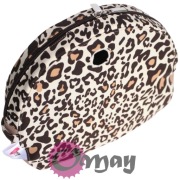 Organizer Obag MOON LIGHT brązowy – panterka beż piasek 2 kieszenie | OMAY