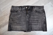 Szara spódniczka jeansowa mini Levi's oldschool M 