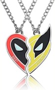 2 szt. Naszyjnik Deadpool & Wolverine Best Friends dla Przyjaciół