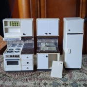 Mebelki akcesoria domek dla lalek Lundby vintage