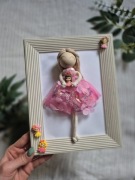 Barbie laleczka z makramy, prezent dla dziewczynki, urodziny, Disney