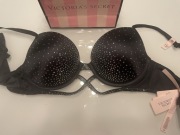 Biustonosz Victoria’s Secret Very sexy sparkle crystal shine cradle push up