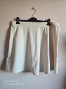 Kremowa spódniczka mini z miękkiej dzianiny – Rozmiar 2XL