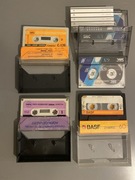 Kolekcja kaset magnetofonowych Stilon C-120, BASF, Agfa, SKC