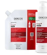 Energy+ Vichy Dercos Zestaw: szampon wzmacniający i zapas (400ml + 400ml)