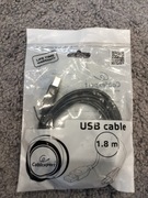 Kabel USB A-B do drukarki 1,8 metra czarny