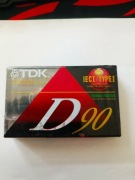 TDK D90 Kaseta magnetofonowa vintage lata 90