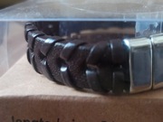 Bransoletka 21.5 cm skórzana nowa