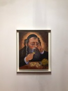 Obraz PORTRET ŻYDA liczącego monety - na płótnie