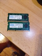 Kości ram do laptopa 2* po 4 gb ddr3