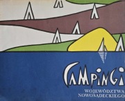 Campingi Województwa Nowosądeckiego (mapa-informator turystów PRL).