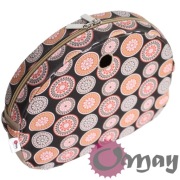 Piaskowy organizer do Obag MOON LIGHT koła biszkoptowe 2 kieszenie OMAY