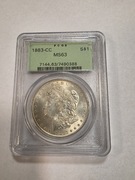 USA 1 dolar 1883 r CC  MS63