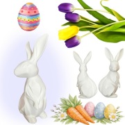 KRÓLIK ZAJĄC WIELKANOCNY 3D 28 cm DEKORACJA OZDOBA ŚWIĄTECZNA WIELKANOCNA