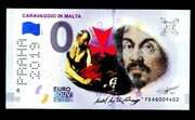 0 euro Caravaggio in Malta 2019-1 kolor