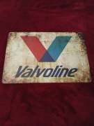 Tablica metalowa do powieszenia Valvoline motor oil   20x30 cm  