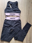 Zestaw komplet sportowy fitness legginsy + top Prozis XS