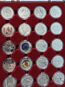 65 szt =28 szt.srebrnych 20 zł + 37 szt.srebrnych 10 zł z lat 2004- 2011