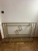 Konsola Metalowa Złota