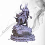Figurka druk 3D żywica "Sauron LOTR - F056 "-12cm/120 mm